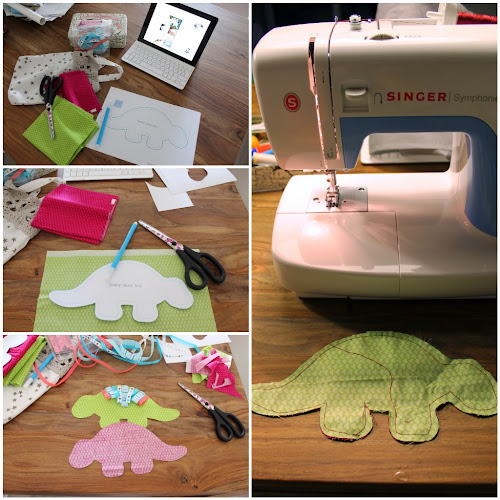Not 2 late to craft: Dinosaure de patchwork / Patchwork dinosaur
