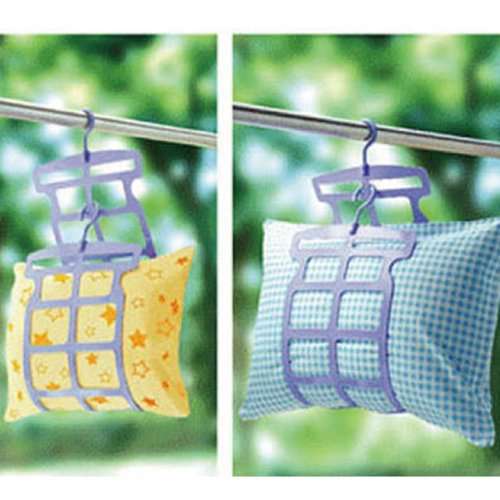 Pillow Drying Rack Hanger Stuffed Toy Bear Airer Blue Household Accessories 1 PC