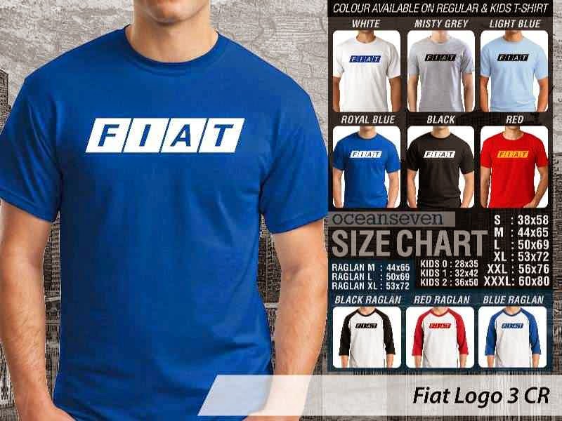 Kaos otomotif Fiat Logo 3 CR