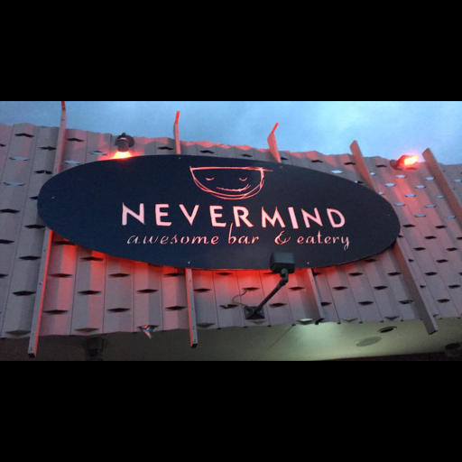 Nevermind Awesome Bar and The Hop logo