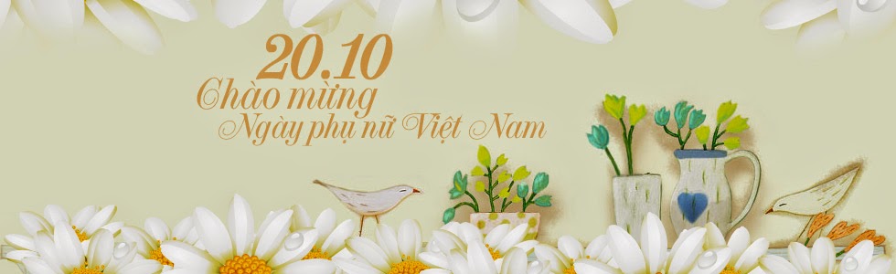 Bộ ảnh bìa FB đẹp mừng ngày phụ nữ Việt Nam 20/10 Anh bia facebook 20-10 chao mung ngay phu nu Viet Nam