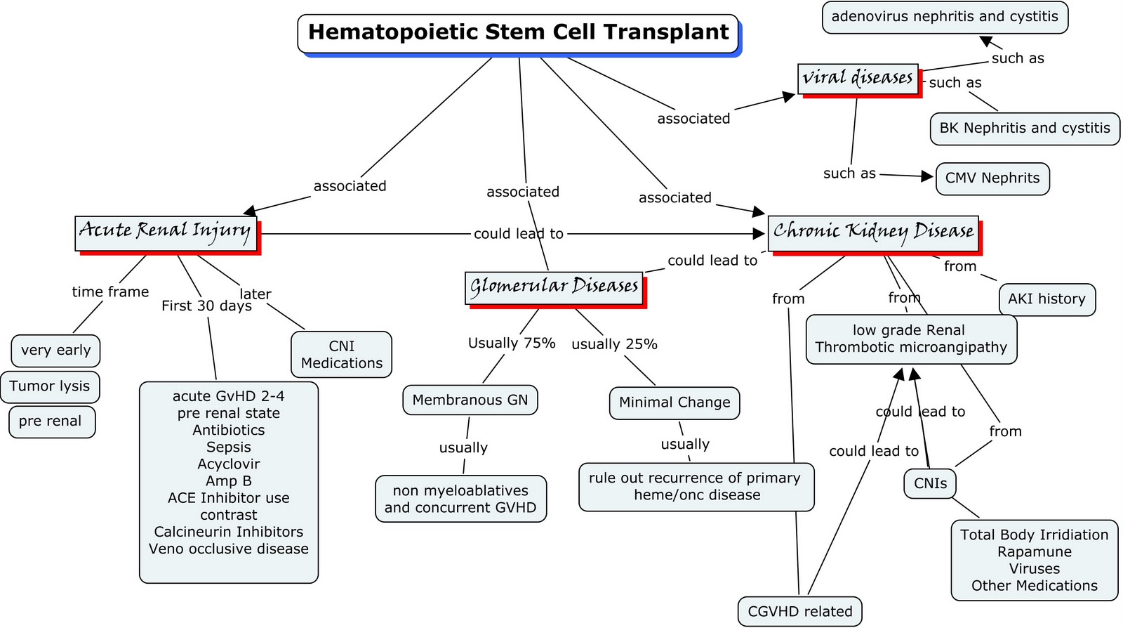 Nephron Power Concept Map Of Kidney Injury In Hematopoietic Stem