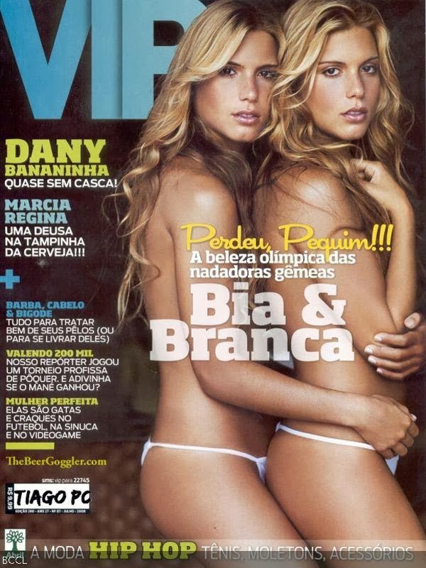 The synchronized swimming babes Branca and Bia Feres ate two hotties of teh sporting world to look out for. These Brazilian beauties do everything together, including getting breast implants!