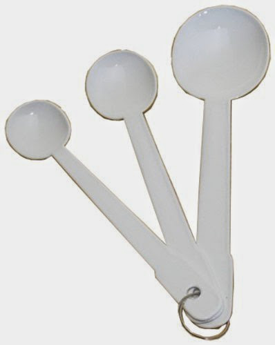 Enamel cutlery Blanc series measuring spoon Set of 3 (japan import)
