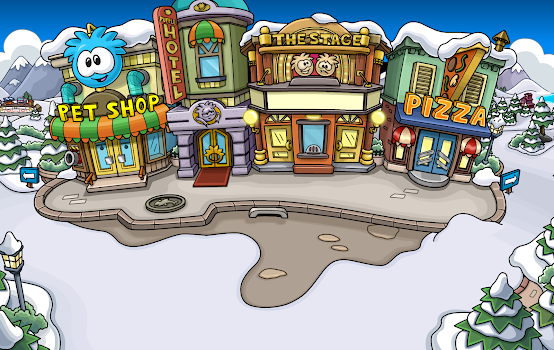 Club Penguin Rooms: The Plaza