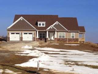 Building Our Homestead With Wayne Homes Thank You This Is My First Picture With The Third Column On Porch