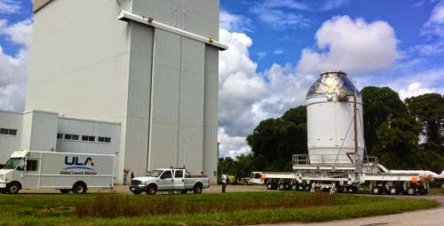 Fueled Orion Spacecraft Moved To Launch Abort System Facility