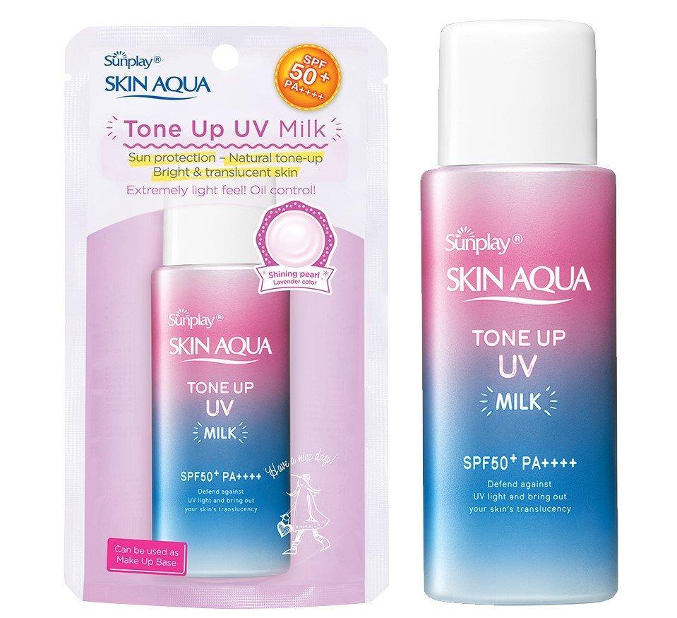Kem chống nắng Sunplay Skin Aqua Tone Up UV Milk