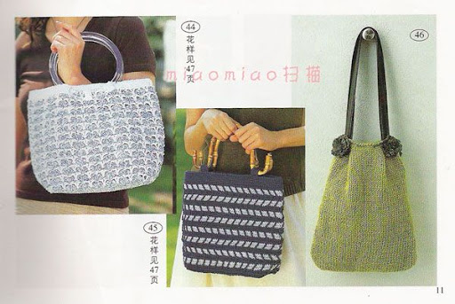 مجلة شنط كروشية ( crochet handbag )أكثر من 100موديل روووعة  بالباترونات  11