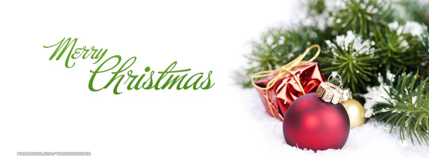 Ảnh bìa Merry Christmas đẹp độc đáo noel cover