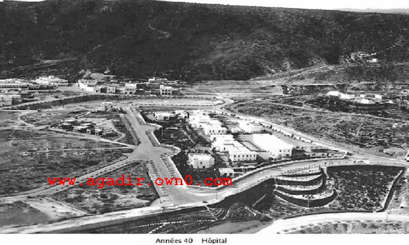 وسط المدينة قبل الزلزال 1960 باكادير Hopital002