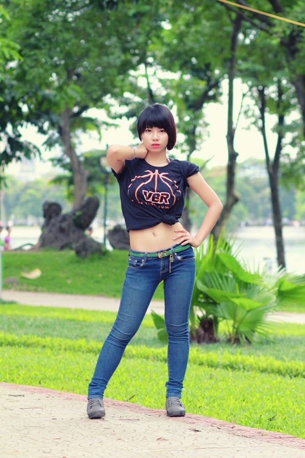Thí sinh Miss Bóng Rổ khoe sắc tại công viên 3