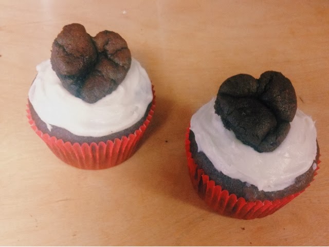 Chocolate Valentine's Cupcakes