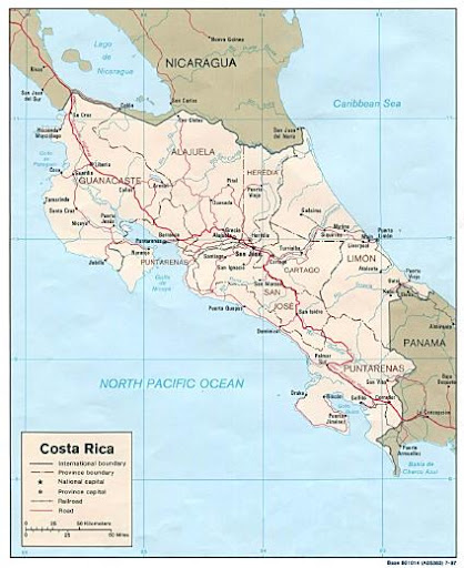Mapa de Costa Rica