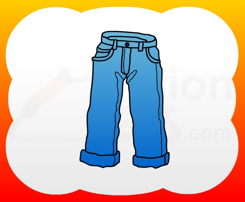 How to draw Jeans for kids