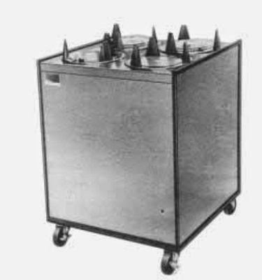  APW Wyott HML2-8 Heated Dish Dispenser w/ 2-Tubes, Maximum 8-1/8-in Dish, 120 V, Each