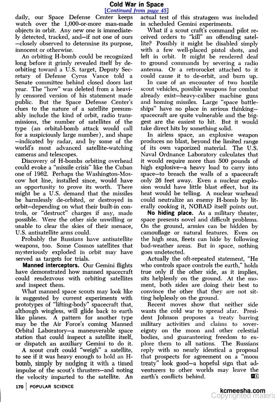 Cold War In Space photo Cold War In Space