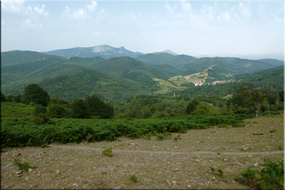 Vistas de Gorbeia durante el descenso 