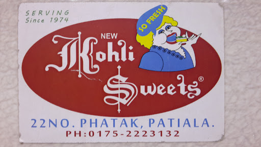 NEW KOHLI SWEETS, 22 No. Phatak Road, Bhupindra Nagar, Model Town, Patiala, Punjab 147001, India, Sweet_shop, state PB