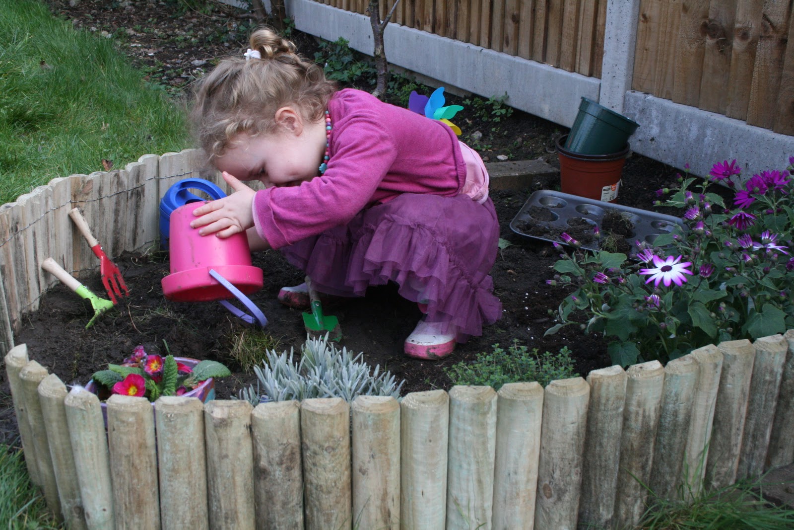 Pretend Play Preschool Kid Toddler Outdoor Garden Gardening Big Tool Set