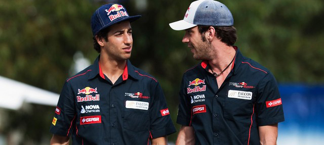 Daniel Ricciardo y Jean-Eric Vergne, Toro Rosso
