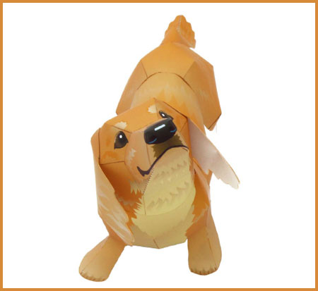Dachshund Papercraft Regular Size