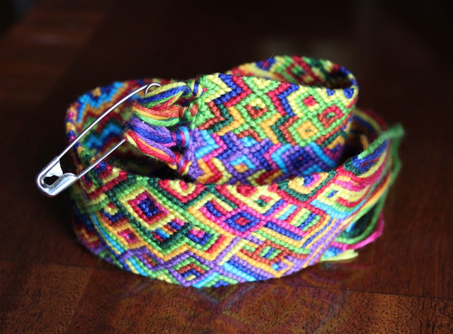 colorful macramé bookmark