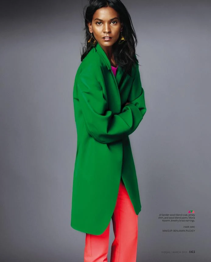 Liya Kebede is 'Mad About Color' - InStyle US March 2011 issue