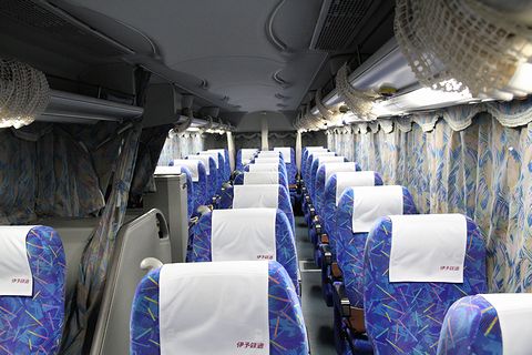 伊予鉄道「オレンジライナーえひめ号」　5253　車内