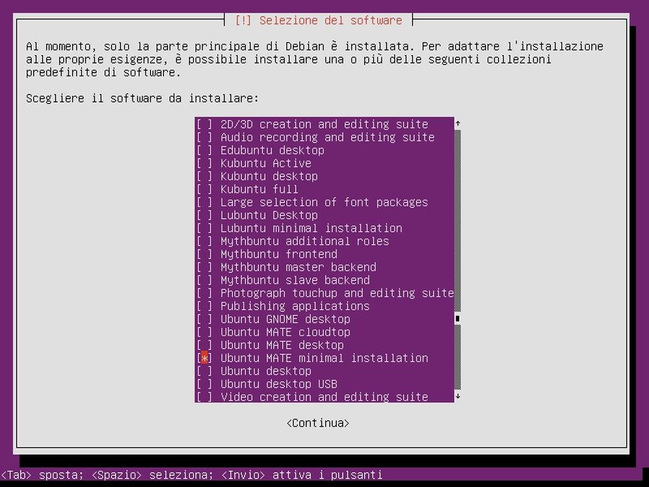 Ubuntu Mate in Tasksel
