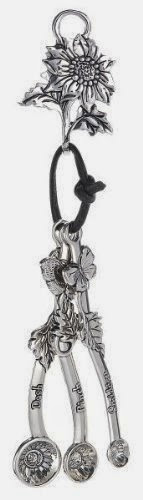 Mini Measuring Spoons - Butterflies and Flowers - by Ganz