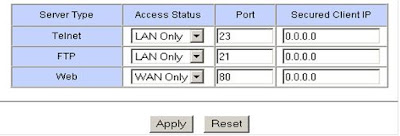 Acceso para administracin remota del router