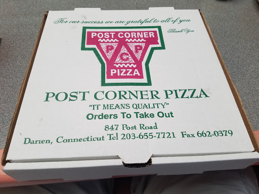 Pizza Restaurant «Post Corner Pizza», reviews and photos, 847 Post Rd, Darien, CT 06820, USA