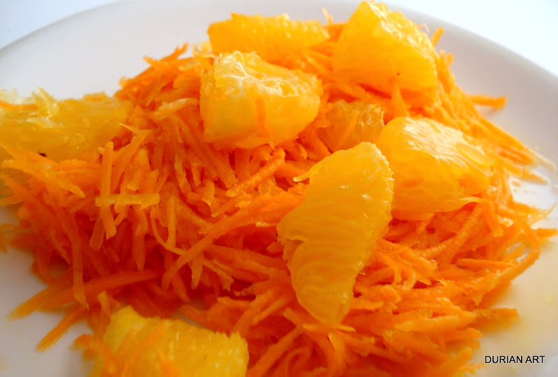 Salade marocaine de carottes et orange