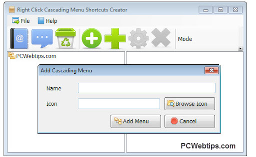 crear menu contextual 