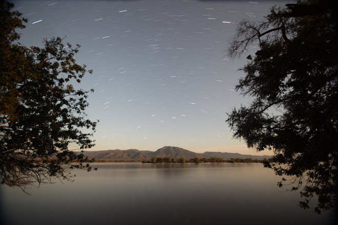 10 minute exposure of the Big Dipper, on the border of Zimbabwe, looking into Zambia from Mana Pools National Park