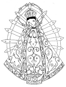 Our Lady of Lujan coloring pages