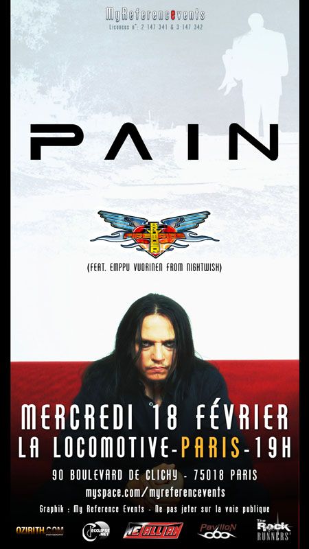 Pain + Brother Firetribe @ La Locomotive, Paris 18/02/2009