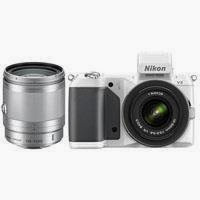 Nikon 1 V2 Camera with 10-30mm VR Lens, White - Bundle - with 10-100mm VR Silver Lens