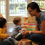 LePort Private School Irvine - Montessori infant daycare teacher working with babies