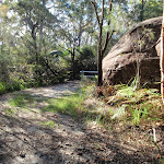 Gate and rock at the start of split rock trail (239246)