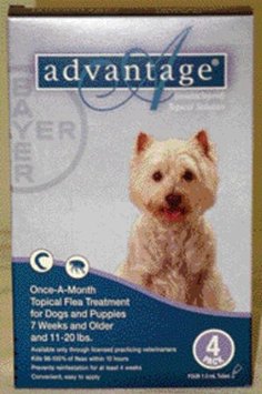  Advantage - Teal for Dogs 11-20 lbs 4pk