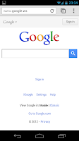 Neues Design der Startseite von Google Mobile