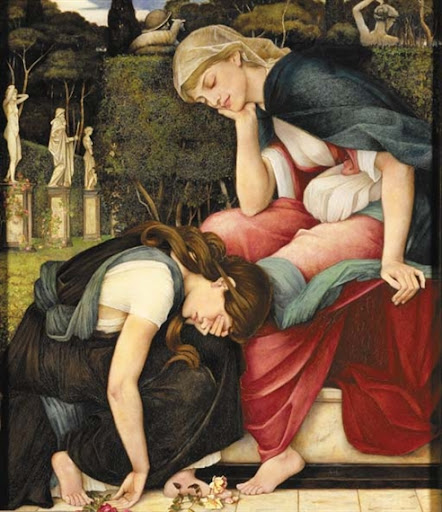 John Roddam Spencer Stanhope - Patience on a Monument smiling at Grief