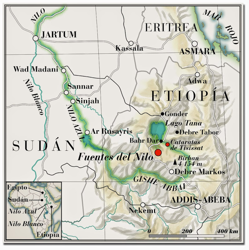 BAHIR DAR-CATARATAS NILO AZUL-GONDAR - ETIOPIA NORTE: ABISINIA. IGLESIAS RUPESTRES. NILO. CIUDADES IMPERIALES (2)