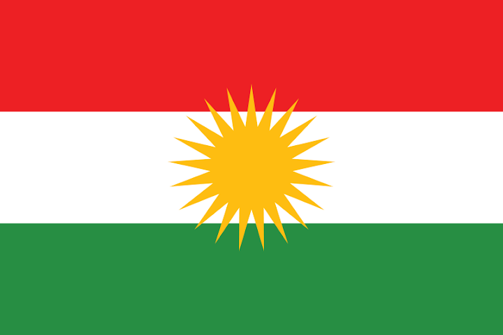 The flag of Kurdistan is banned in Syria