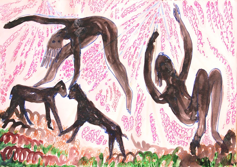 dance of the earth and sky xii (drawing by franka waaldijk)