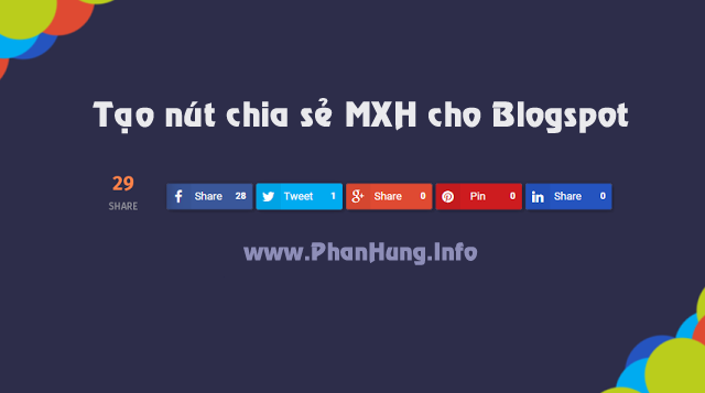 Nút chia sẻ mạng xã hội cho Blogspot (Có lượt đếm số lần chia sẻ) Nút chia sẻ mạng xã hội cho Blogspot (Có lượt đếm số lần chia sẻ)