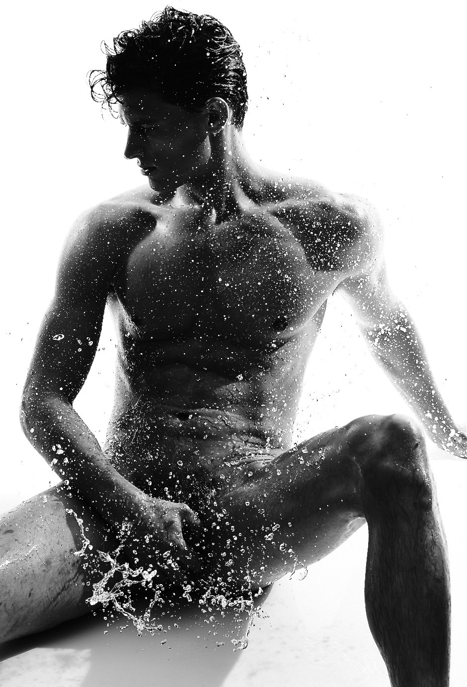 Garrett Neff by Arnaldo Anaya-Lucca All Wet & Naked! 