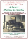 Affiche du concert "Shubert, Musique de chambre"